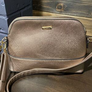 Elim & Paul Glitter Shiny Rose Gold Shoulder Bag Purse